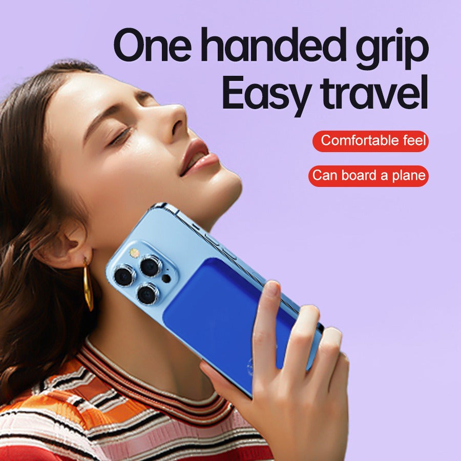 Winsway 5000mAh magnetic mini mobile power bank, supports PD and QC 3.0 fast charging, colorful and versatile, suitable for iPhone 17/16/15/14/13 series
