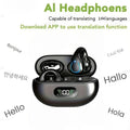 2026 AI Real-time Translation Earphones, Wireless 5.4, AI Language Translation Bluetooth Earbuds, Real-time 3-in-1 Translation Earphones Supporting 156 Languages And Accents, Wireless Earphones, Suitable for IOS And Android Systems, Travel