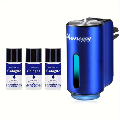 (Accessory 3/10 Bottles 10oz Essential Oils Sold Separately)Car Air Aromatherapy Diffuser Includes 3/6/10 Bottles Of Essential Oils-3 Adjustable, Humidifier with Long-Lasting Scent for Vehicle
