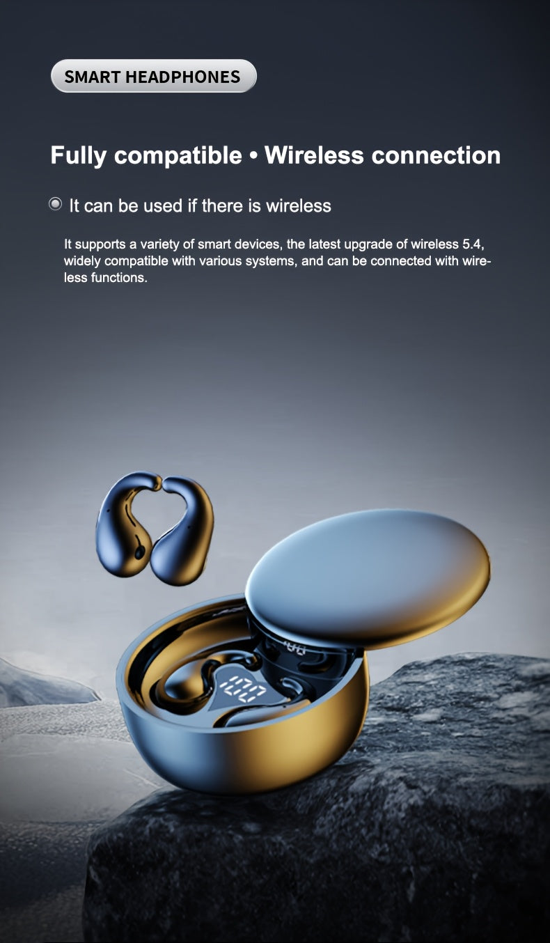 Ultra Thin Bluetooth Earphones, Wireless Earphones, Invisible Sleep Earphones, No Latency Gaming, Intelligent Noise Reduction, Ultra Long Battery Life, Mini Sleep Earphones, Ultra Long Standby, Comfortable to Wear, Bluetooth 5.4 Earphones, Suitable for Wo