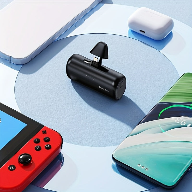 Portable Charger for Iphone with 2-In-1 Connector, 5000Mah Small Power Bank, Suitable for Iphone 17 16/15/14/13/12/11/Android