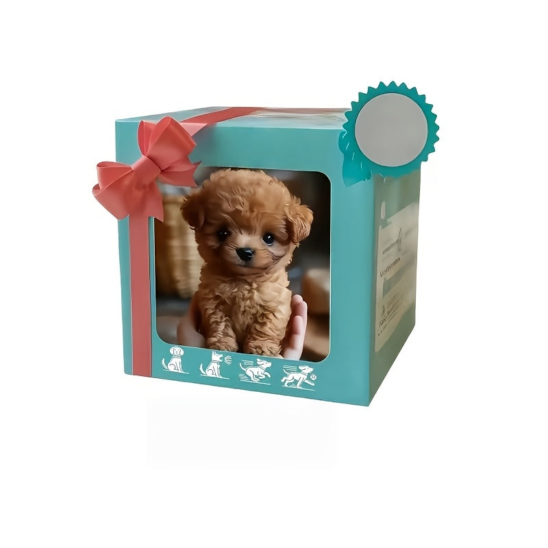 [Ideal Gift] 2026 Realistic Robot Dog - Interactive Walking, Barking, Expressive Eyes And Soft Plush, Button Controlled Home Office Companion Or Gift - Ideal Choice for Adults And Teenagers, Cute Animal Biomimetic Product, Soft Touch Hair, Random Color