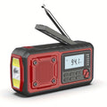 5000mAh Emergency Radio Hand Crank Weather Radio, Solar Powered Hand Crank Portable NOAA AM FM Battery Powered Radio with Flashlight Weather Alert, SOS Alert And Reading Light, Family Gift Survival Geara