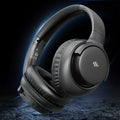 KVIDIO Wireless Over-Ear Headphones, Rich Bass, Hifi Stereo, Low Latency, 65 Hours Ultra-Long Battery Life, with Microphone, Foldable Lightweight Design, Suitable for Travel, Work