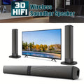 Wireless Sound Bar for Smart TV, Surround Soundbar with Bluetooth/RCA/AUX Connect, Volume Control, 2in 1 Detachable Soundbar for TV/PC/Gaming/Projectors
