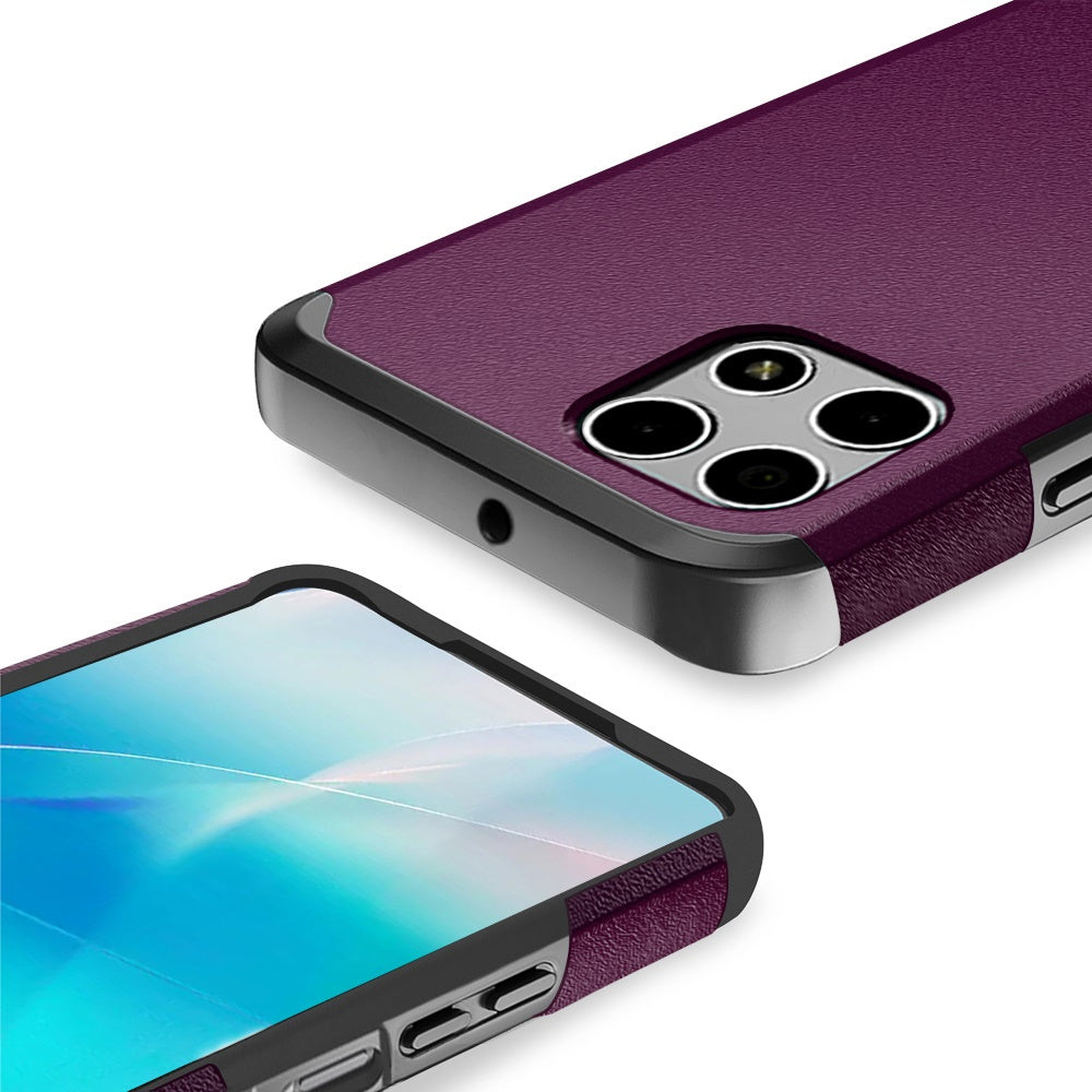 For T-Mobile Revvl 7 5G Phone Case, Dual Layer Hybrid Magnetic Support Shockproof Heavy Duty Cover