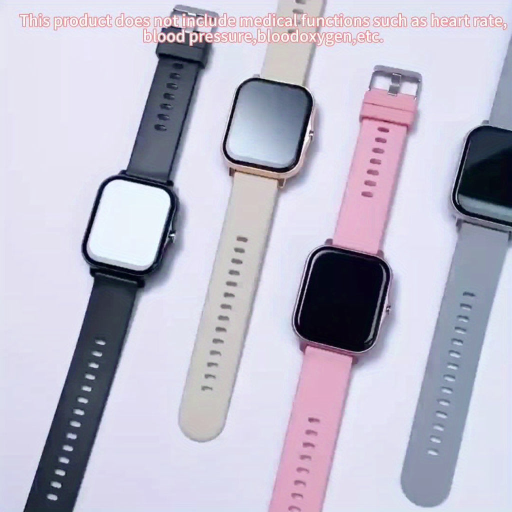 New Smartwatch -1.83in Full Touchscreen Smartwatch - Comes with A Free Strap, Android And iPhone Phone Answering, Message Notifications, Step And Calorie Tracking, Multiple Exercise Modes, Pedometer, Weather Reminder, Suitable for Both Men And Women