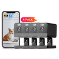 Set of 4 Indoor Cameras Featuring Motion Detection, Dual-Band Wifi, Baby Monitoring Capabilities, Night Vision, Two-Way Audio, And Siren. It Supports Cloud Storage And Up to 256GB SD Cards