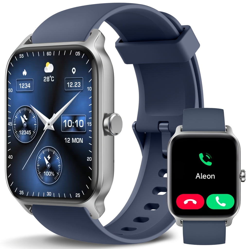 [Mother's Day Gift] Mother's Day Gift, FAWEIO Women's Smart Watch, Men's Wireless Calling, 1.8-inch HD Touchscreen, Fitness Tracker, 100+ Sports Modes, Built-in Alexa Smartwatch, Suitable for iPhone and Android