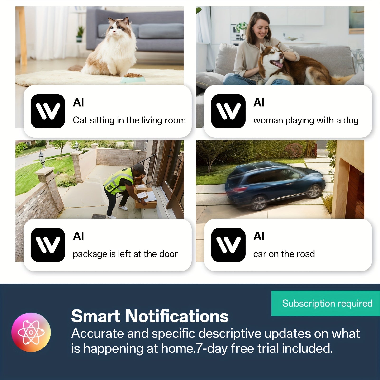 Indoor Security Camera, Pets & Baby Camera Monitor, 4MP QHD, 360° Panoramic Night Vision, 2-Way Audio, Motion Detection Alerts, 5G&2.4GHz WiFi Robot Camera, Alexa Compatible, Pet Camera Indoor With Phone App, Dog Cat Camera, Without Battery