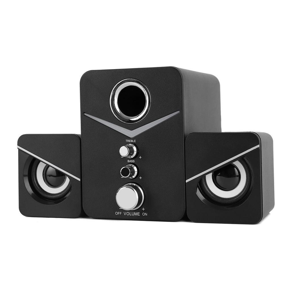 Computer Speakers, USB Powered Wired Desktop Laptop Desktop Audio System with 3" Subwoofer and Dual 2" Tweeter, 3.5mm Aux Audio Input Game Speaker