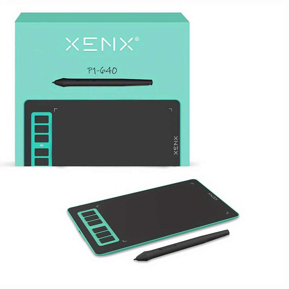 XENX P1-640 Graphics Drawing Tablet: 8192 Pressure Sensitivity, 6  Hot Keys, 6. 6 X 4. 1 Inches Pen Tablet - Perfect for Mac, Windows PC, Android Mobile, Paint, Design, Animation, Art Creation & OSU!
