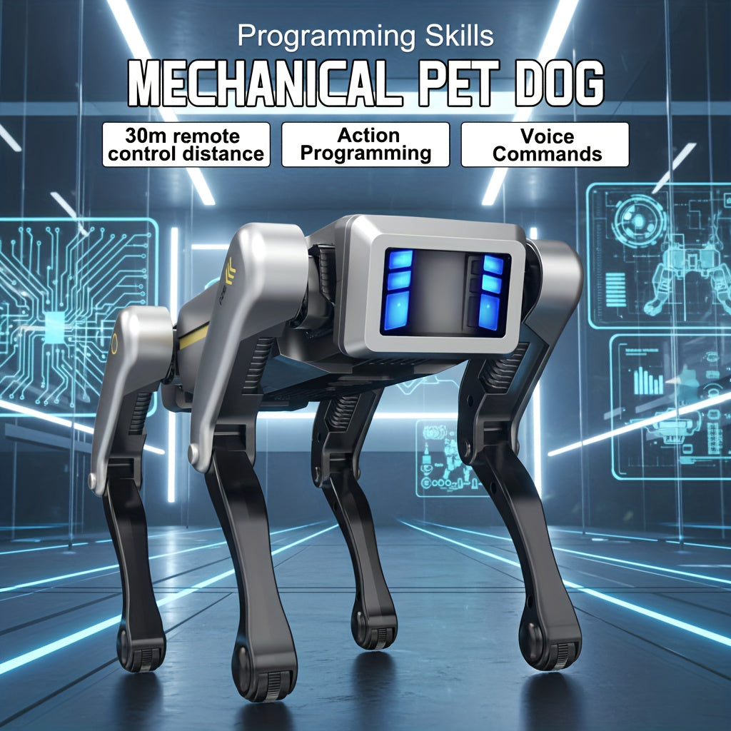 [Special Offer] [Flash ]Intelligent Robot Dog, 2.4GHz Remote Control Toy Dog, With A Maximum Remote Control Distance Of 99Ft, AI Voice Control Can Be Connected, Programming Actions To Mobile Apps, Can Dance, Telling Stories, Perform A Dance