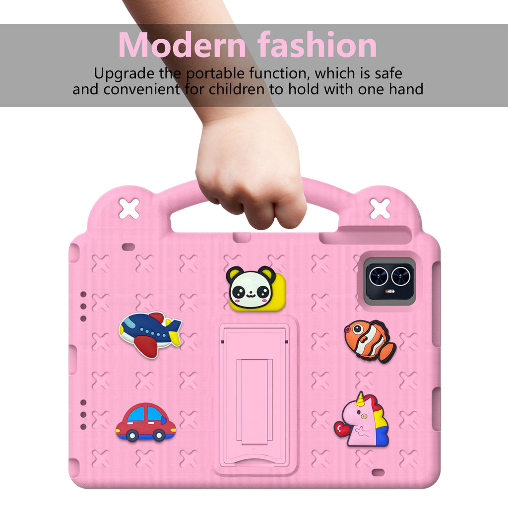 1pc Protective Case Suitable for T-mobile Revvl Tab 2(2025) Tablet, with a Stand and Handle- Shock-resistant EVA and PC Hybrid Shell