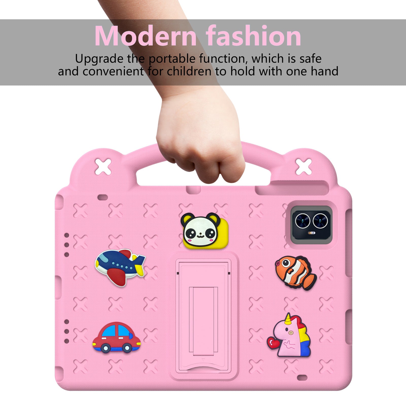 1pc Protective Case Suitable for T-mobile Revvl Tab 2(2025) Tablet, with a Stand and Handle- Shock-resistant EVA and PC Hybrid Shell