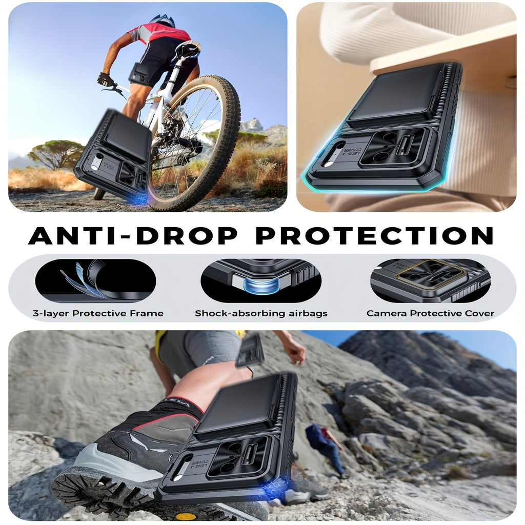 Phone Case - Case Wallet Compatible with The Iphone 17 Pro Max, Featuring a Mobile Phone Lanyard And a Built-In Card Holder That Can Hold 4 to 5 Cards. It Includes a Sliding Lens Cover And a Camera Control Capture Button