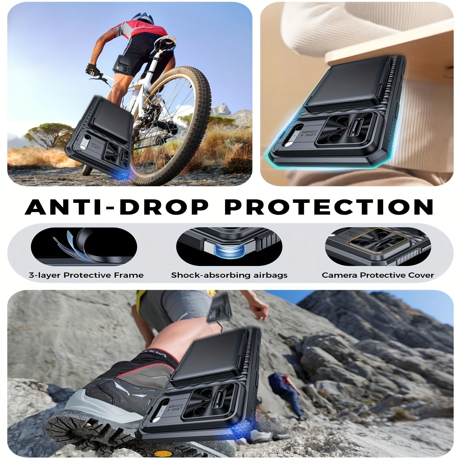Phone Case - Case Wallet Compatible with The Iphone 17 Pro Max, Featuring a Mobile Phone Lanyard And a Built-In Card Holder That Can Hold 4 to 5 Cards. It Includes a Sliding Lens Cover And a Camera Control Capture Button