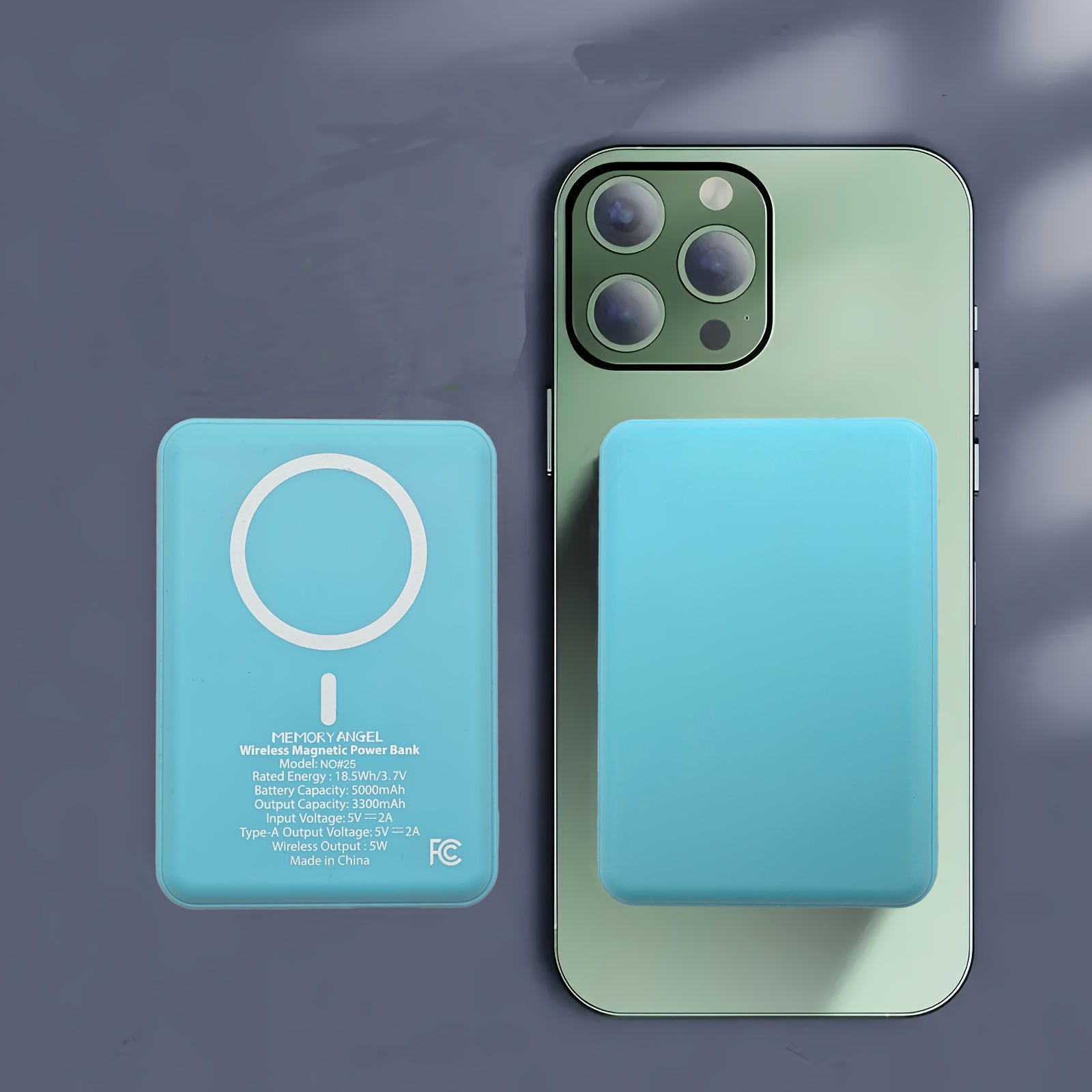 [Portable Wireless Charger] Mini Magnetic Wireless Portable Charger 5000Mah - 5W Wireless And 10W Wired Power Bank, USB-C In/Out, Compatible With Iphone 15/16, Android And Other Phone Additions (Local Warehouse) Compatible Devices