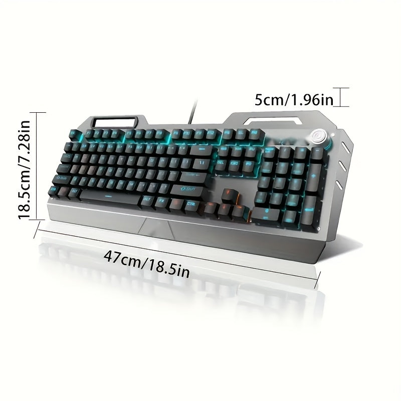 Grip Gaming Keyboard And Mouse Combo RGB Mode Wired USB Plug-In Luminous Universal Windows System Desktop