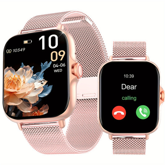 New Fashionable Smartwatch, 1.91-inch Amoled High-definition Touch Screen, Compatible with iPhone/Android Phones, Can Wake Up The Phone Voice Assistant, Built-in Microphone And Speaker, High-definition Voice Call, Play Music, Multiple Sports Modes