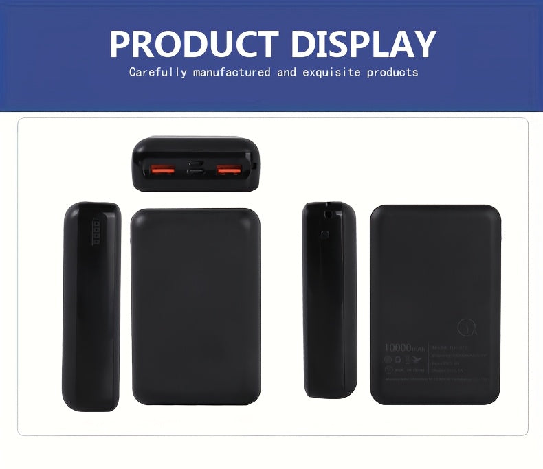 10000mAh Portable Power Bank For Heated Clothing, Heated Jacket, Heating Vest, Pants, Heated Hoodie External Battery, Pack Rechargeable Lithium Battery, 5V/2A USB Charging, Max Output 3A, Can Be Used As A Mobile Phone Power Bank
