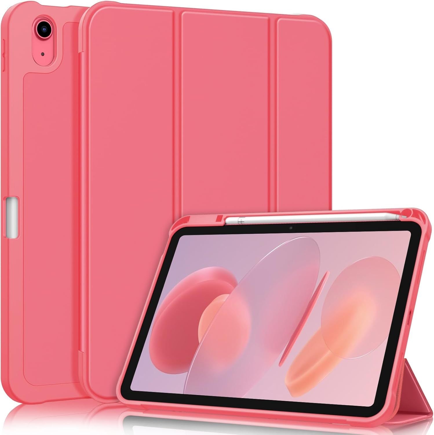 Fintie SlimShell Case for iPad 10th Generation 10.9 Inch Tablet (2022 Release) - Flexible Soft TPU Stand Back Cover with Pencil Holder, Auto Sleep/Wake（）
