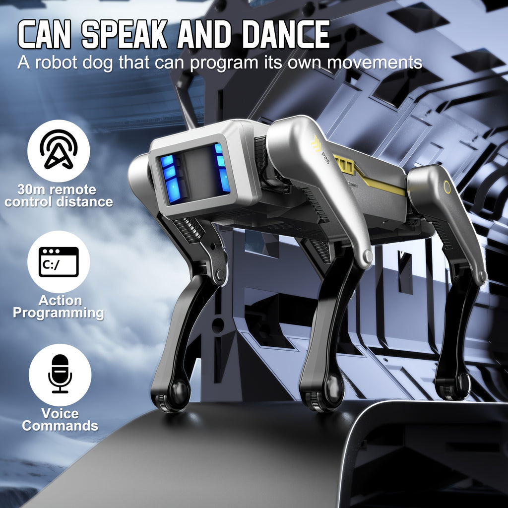 [Special Offer] [Flash ]Intelligent Robot Dog, 2.4GHz Remote Control Toy Dog, With A Maximum Remote Control Distance Of 99Ft, AI Voice Control Can Be Connected, Programming Actions To Mobile Apps, Can Dance, Telling Stories, Perform A Dance