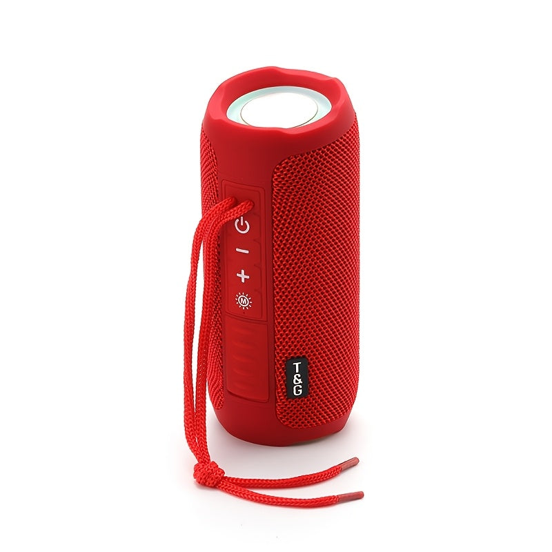TG227 Wireless Portable Speaker |, High-Resolution Audio with LED Breathing Light, TWS Interconnected Stereo Sound, USB Rechargeable, Supports Mobile Phones, Tablets, Computers, TVs, Suitable for Outdoor Activities, Mountain Climbing, Gatherings