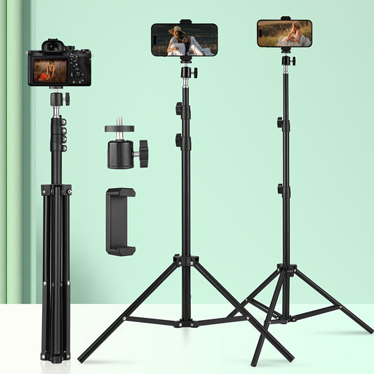 Perfect for Photography Studios, Video Shoots, And Lighting Setups, This Adjustable, Portable Floor Stand Supports Cameras And Lights. Features A Foldable Design with A Sturdy Base And Collapsible Legs for Easy Transport.