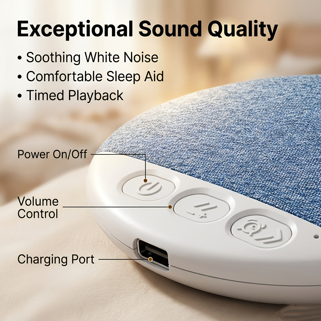 2pcs Sleep Speaker Pillow - Wireless 5.4 White Noise Generator Featuring Rain And Ocean Sounds, Lightweight 49G Sleep Headphones, 7-Day Battery Life, Automatic Shut-Off Timer