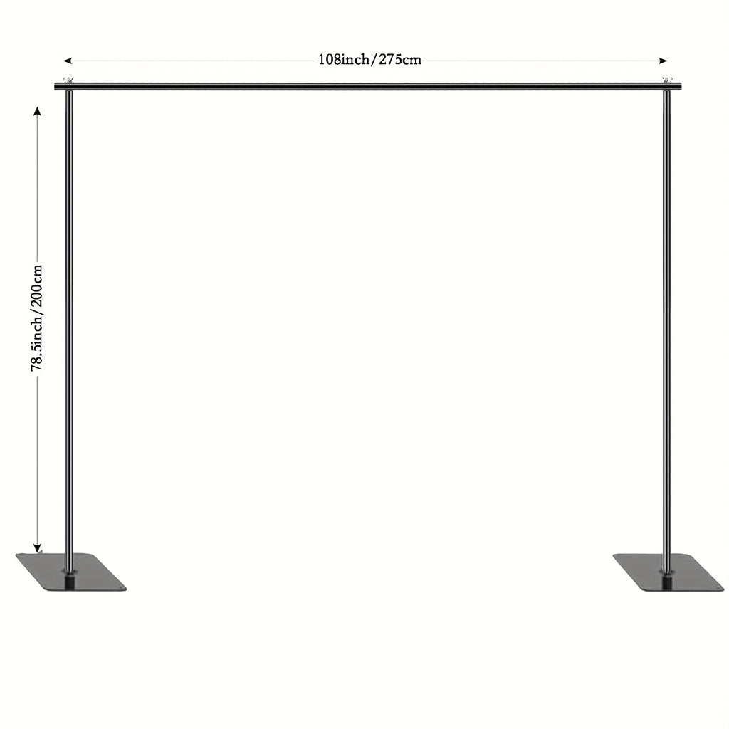 christmas 10x6.5ft Adjustable Backdrop Stand - Heavy Duty Metal Background Support System for Photo Studio, Events, Wedding, Birthday Parties