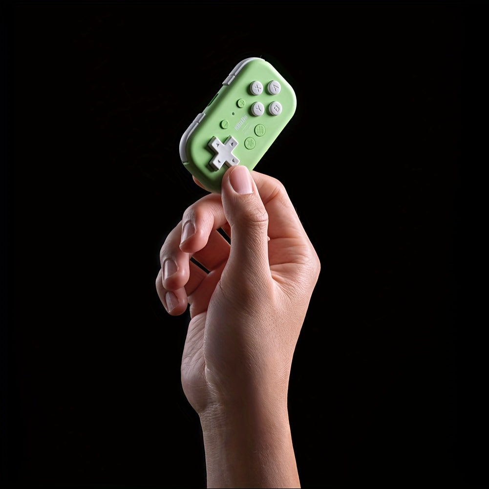 8BitDo Micro BT Gamepad Pocket-sized Mini Controller For Switch, Android, And Raspberry Pi, Supports Keyboard Mode (Green)