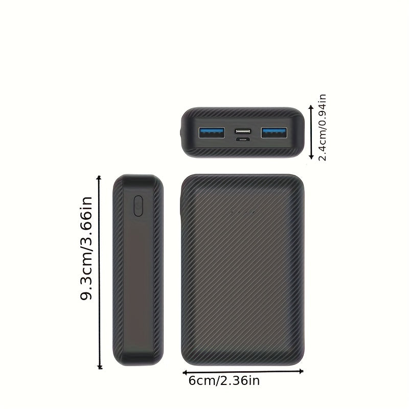 [Portable Fast Charging] 20000Mah Power Bank Portable Charger 5V 3A Fast Charging Battery For Heating Vest Jacket Scarf Socks Gloves