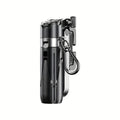 The Mini Selfie Stick Three In One Phone Stand Is Equipped With A 16 Inch Extendable Selfie Stick And A One Click Unfolded Stand. Featuring DSLR Style Grip And Wireless Remote Control. Suitable For Concerts, Hiking, And Desktop Live Streaming