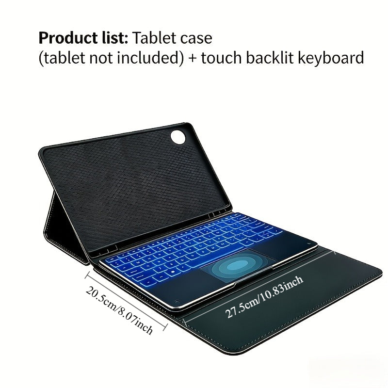 for Samsung Galaxy Tab A9 Plus 11 inch (SM-X210/X215/X216/X218) Tablet Case with DetachableUSB-C touch keyboard - Magnetic Cover, Pen Slot & Keyboard, USB, Compatible for iPad Air &macOS 6( not include tablets Only includes keyboard and tablet case)