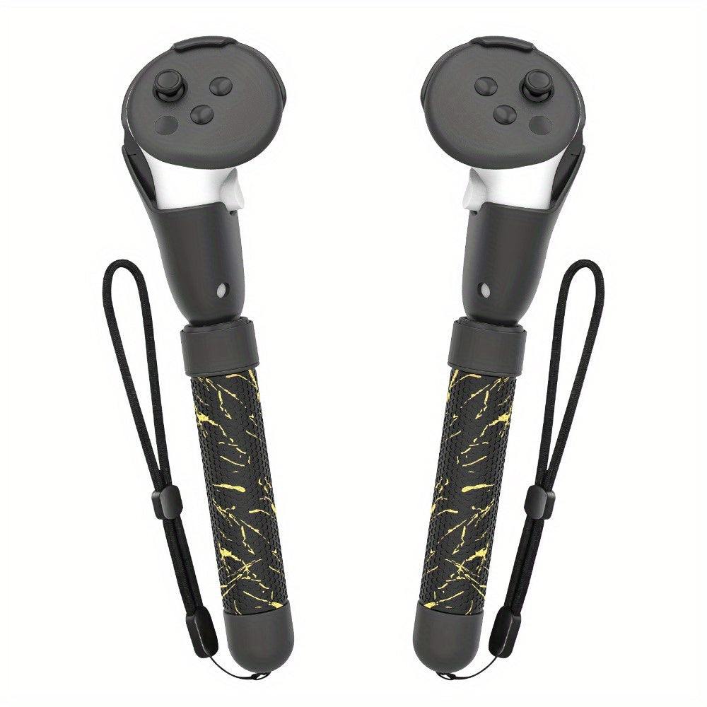 Handle Attachments for Meta Quest 3S, Controller Accessories for Quest 3S, VR Game Accessories, Beat Saber Handle Extensions Grips for Meta Quest 3S Phantom Controller Playing Beat Saber Golf+Tennis