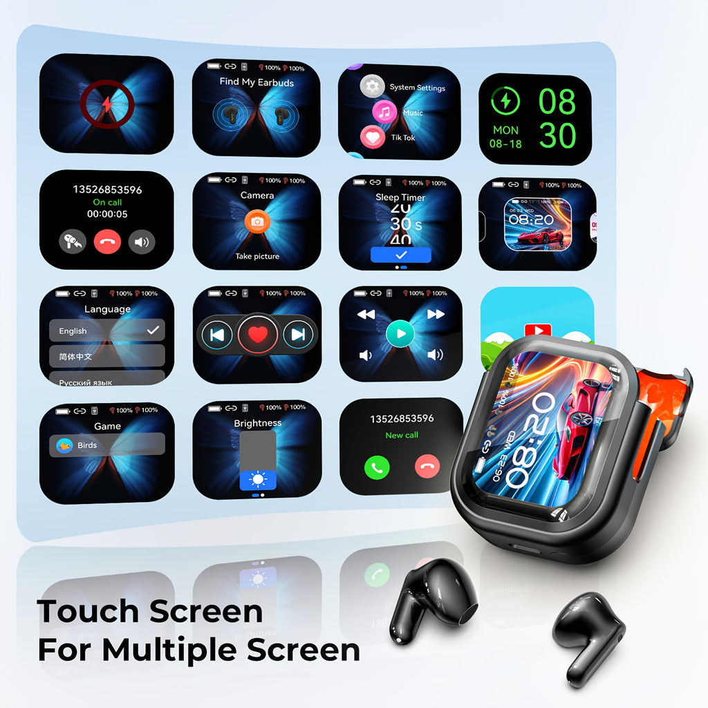 HTC NE20 New Ai Ai Translation Earphones, Real-time Translation Of 134 Languages, High-definition Screen Display, Multifunctional Earphones, Wireless 6.0 Tws High Fidelity Sound Quality, Long Battery Life, Suitable For Exercise, Daily Wear