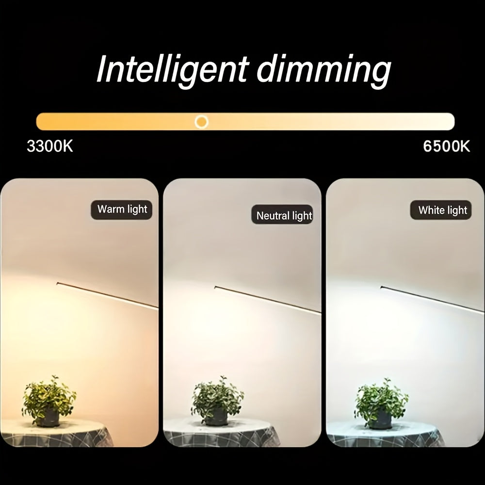 [Smart LED Floor Lamp] Smart LED Floor Lamp, Gooseneck Reading Desk Lamp, 3-Color Temperatures, With Stepless Dimming Floor Lamp, Suitable For Living Room, Bedroom