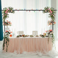 4X8 FT Desktop Arch Stand - Tool-Free Assembly, Setup, Clip-On Style, Durable Metal, Compact Backdrop Stand, Ideal for Photo Booths, Floral Balloon Arrangements, Event Parties, Photography Gear, Essential Party Decorations