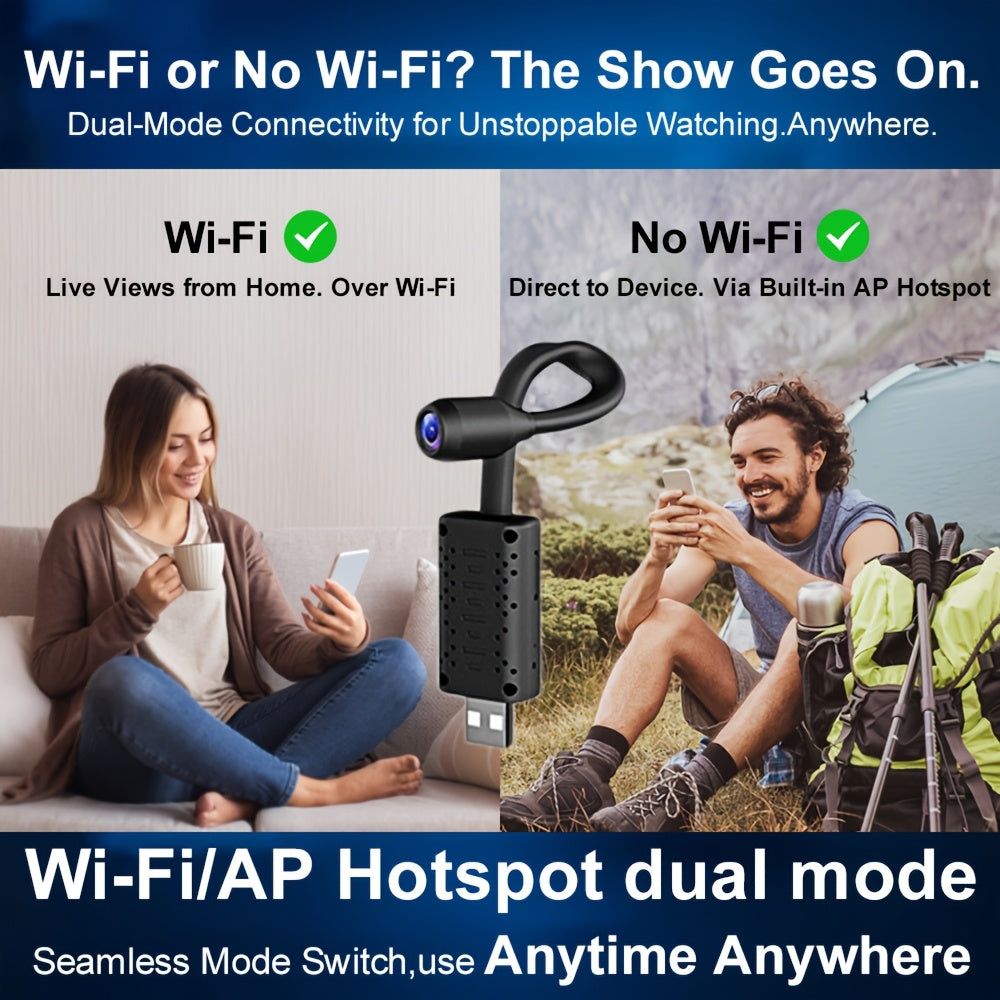 3PCS 2.4G Full HD 1080P Security Camera Set, Motion Detection And Audio Recording Function, Built-in Hotspot In Camera, Supports No WiFi Close Range Real-Time Viewing, Supports Cloud Storage And SD Card Storage, Easy to Install, USB Plug-In Power