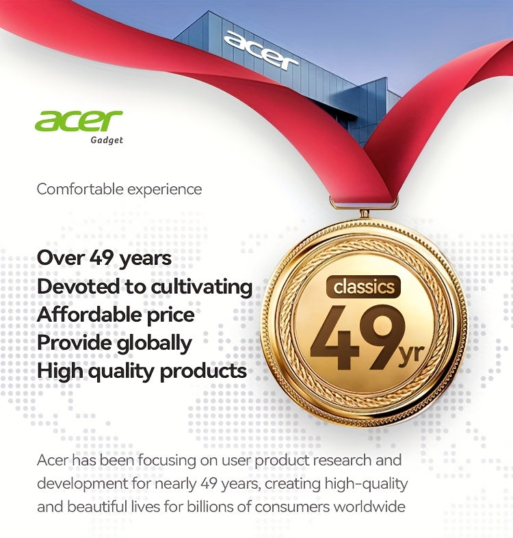 [Acer Preferred] TWS Wireless Headphones: Noise-Cancelling for Calls, Sports, And Running, In-Ear Design, Lightweight, Touch Control, Long Battery Life, Valentine'S Gift Recommendation, Compatible with Mobile Phones, Tablets