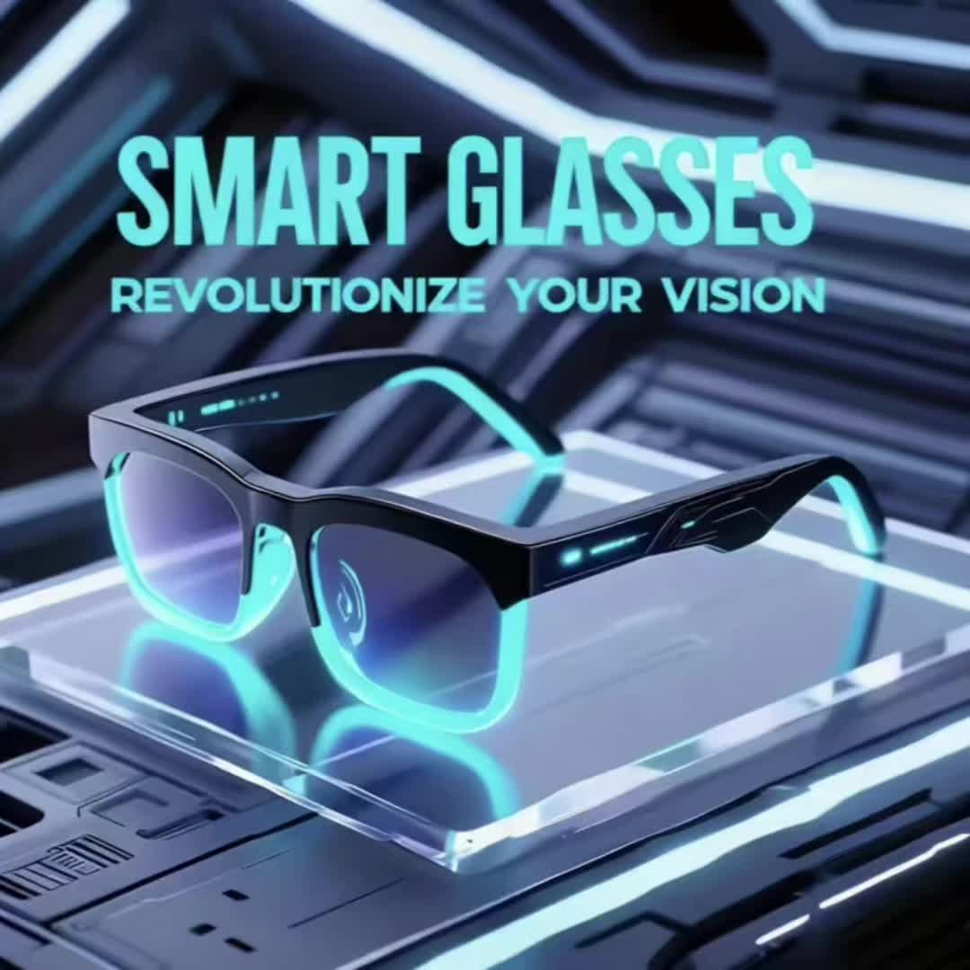 AI Translation Smart Glasses + Wireless Headphones, Support Real-time Online Translation In Multiple Languages, Popular Multi-functional Rechargeable Music Glasses, Audio Glasses With Built-in Microphone, Popular High-quality Sound Effect Sports Hea