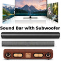 [Home Theater Sound Bar] Sound Bar with Subwoofer, Home Theater Wireless Surround Sound PA System with 2/4 Subwoofers, Hi-Fi Computer Game Auxiliary Audio Output Sound Bar Speaker, Supports AUX, USB, TF Card, TWS And FM Audio Input