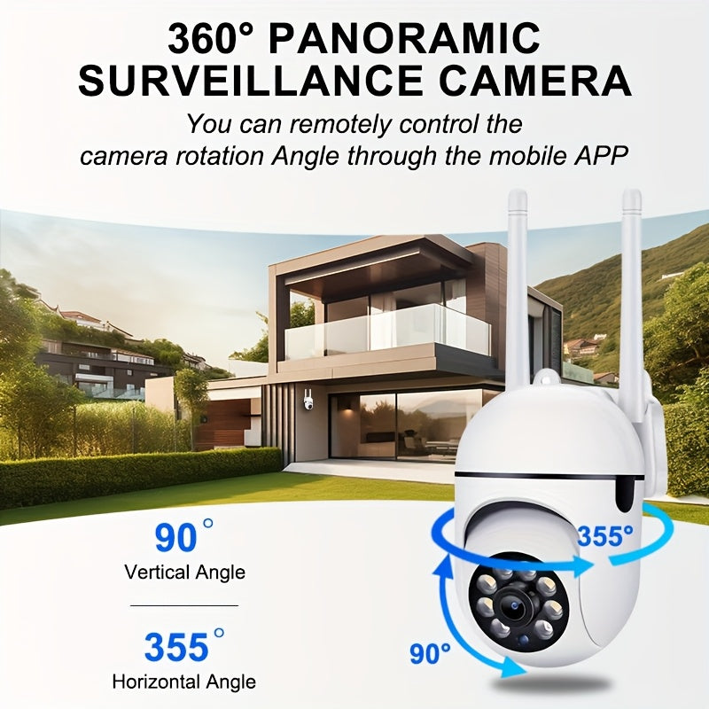 4PCS 1080P/5G WiFi Camera/color Night Vision/two-way Audio/360-degree Pan/tilt/zoom, IP54 Protection Rating/AI Motion Tracking And Detection/home Security Monitoring/spotlight, And Alarm/cloud Storage And SD Card Storage.