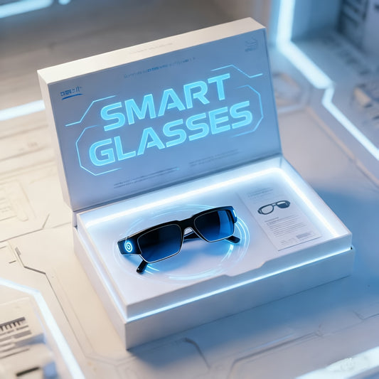2026 New Model AI Smart Glasses, Multi-functional Advanced Technology Conference Simultaneous Real-time Translator, Wireless Bluetooth Headphones for Listening to Music And Making Calls, Photo-sensitive Color-changing Glasses, Video Glasses