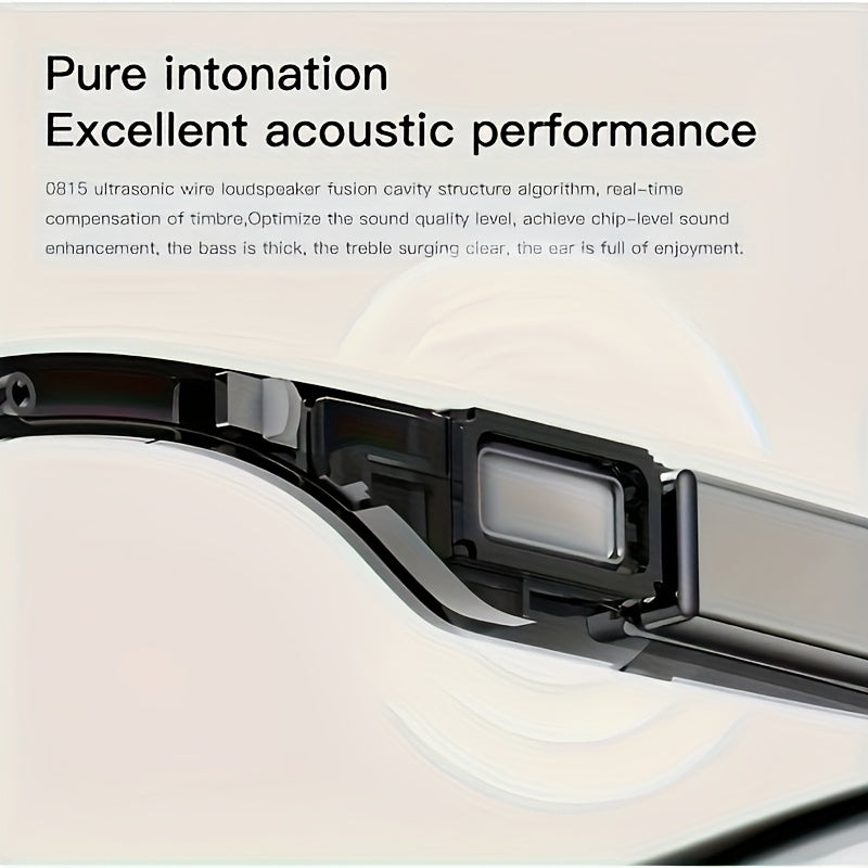 AI Smart Glasses, Supporting Real-time Translation in 160 Languages, Equipped with a GPT Chat System, Unisex Multifunctional Audio Glasses with Built-in Microphone and Speaker, Featuring Music Playback and Hands-free Calling During Calls