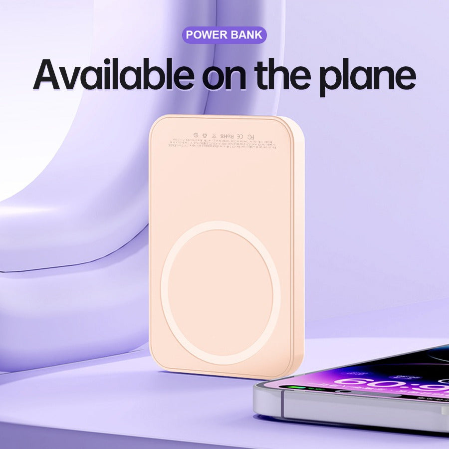 Winsway 5000mAh magnetic mini mobile power bank, supports PD and QC 3.0 fast charging, colorful and versatile, suitable for iPhone 17/16/15/14/13 series