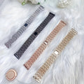 [Stylish Watch Strap] Compatible With For Apple Watch Ultra2 And Models 10 Through 1, Including SE, This Watch Strap Is Adorned With Rhinestones, Making It Stylish And Attractive. It Features A Five-Point Diamond Design Along With A Double Row Of Rhinesto