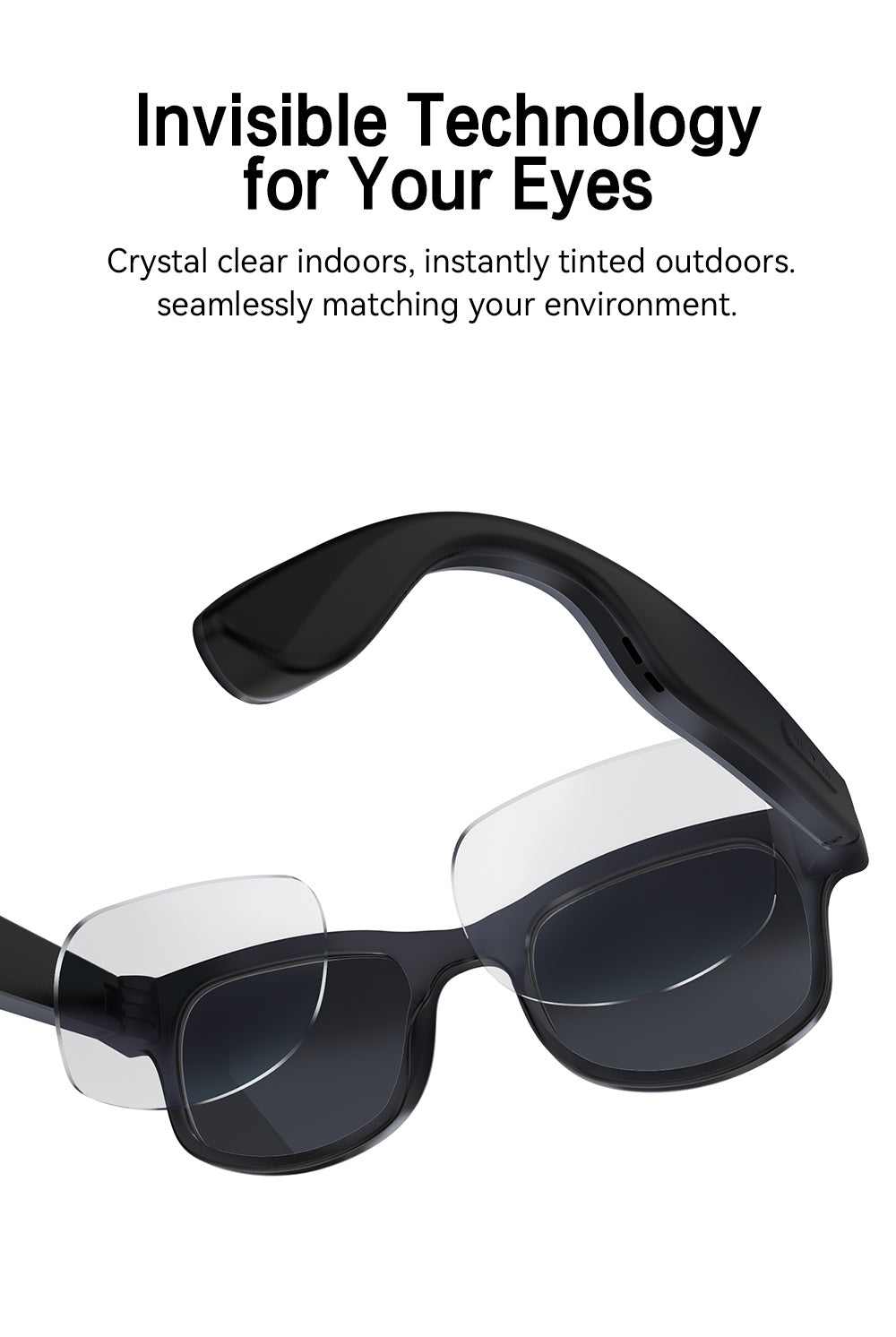 AI Smart Glasses Camera 8MP HD Video Recording Glasses with Audio, Real-Time Translation, Bluetooth Call & Music, AI Object Recognition, Touch Control, Wearable Camera Glasses for Men Women Travel Outdoor