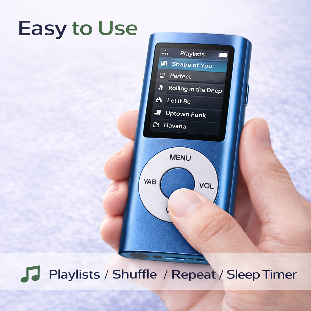 Portable MP3 Music Player with a 1.8-Inch LCD Display